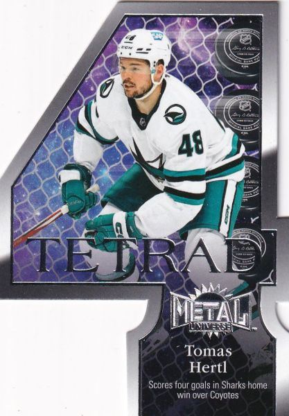 insert karta TOMÁŠ HERTL 22-23 Metal Universe Tetrad číslo TR-18